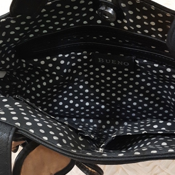 Gifted to Customer. Cute Crochet Bag by Bueno Butterfly appliqué, Beige/Black. - Picture 5 of 8